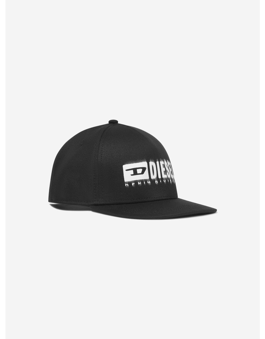 Diesel Kids Logo Cap in Black