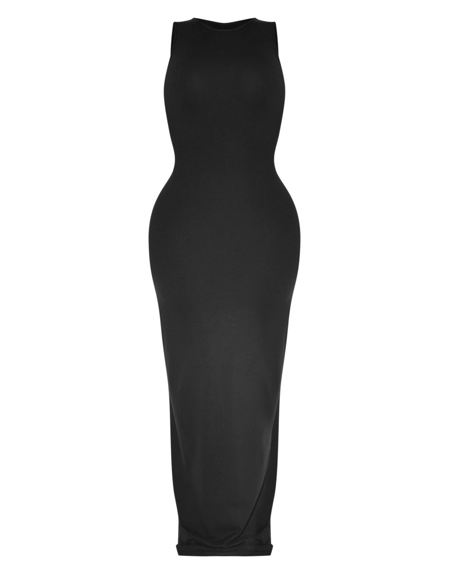 Shape Black Sculpted Racer Maxi Dress - 4