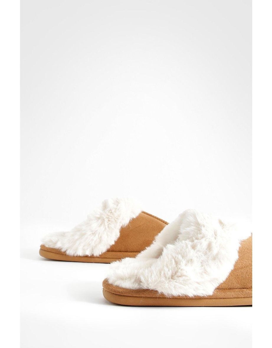 Fluffy Faux Fur Mule Slipper - 3