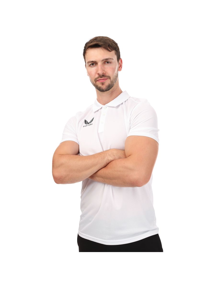 Men's Castore Polo Shirt in White - 3