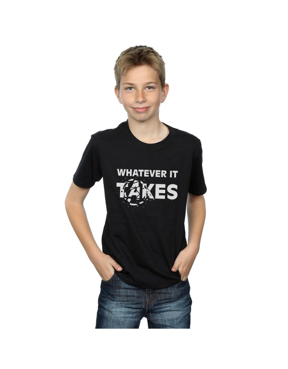 Marvel Boys Avengers Endgame Whatever It Takes T-Shirt - Black