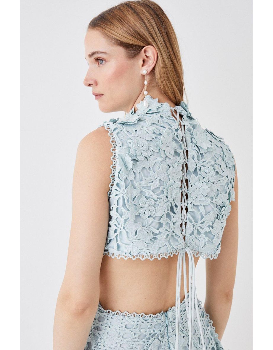 The Collector Applique Lace Mini Dress - 3
