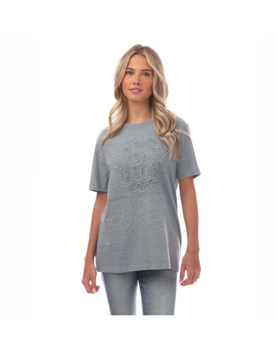 Women's Superdry Vintage Cooper Embossed T-Shirt in Blue