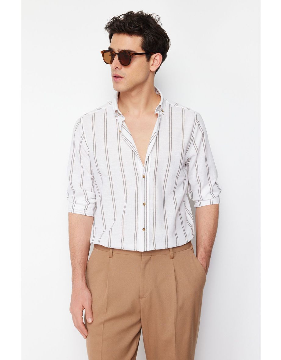 Shirt - Green - Slim fit - 7