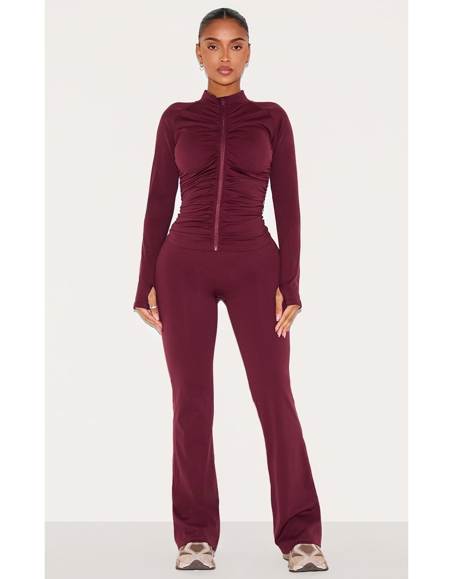 Shape Wine Active Ruched Zip Sports Jacket