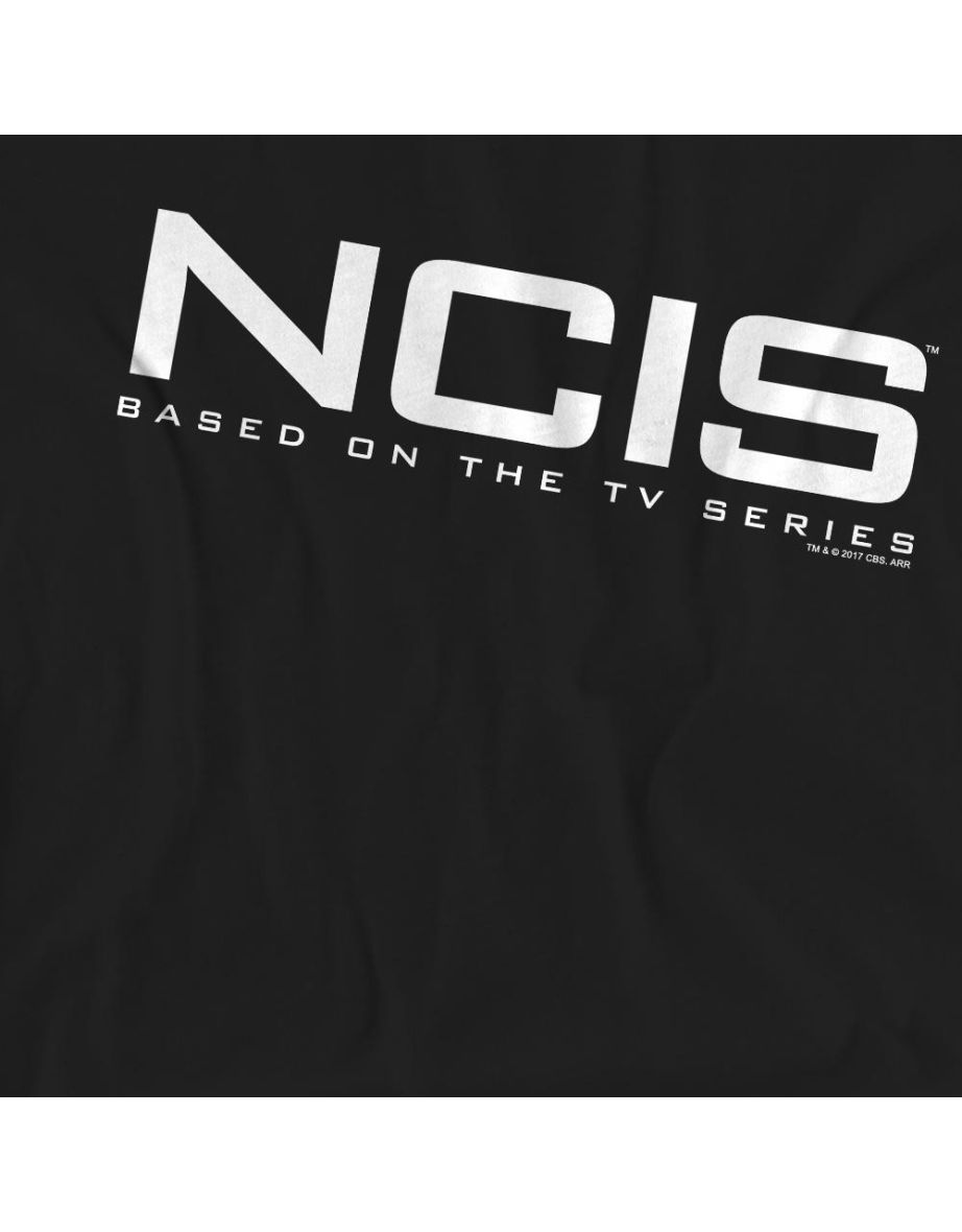 NCIS Unisex Adult Logo T-Shirt - Black - 3