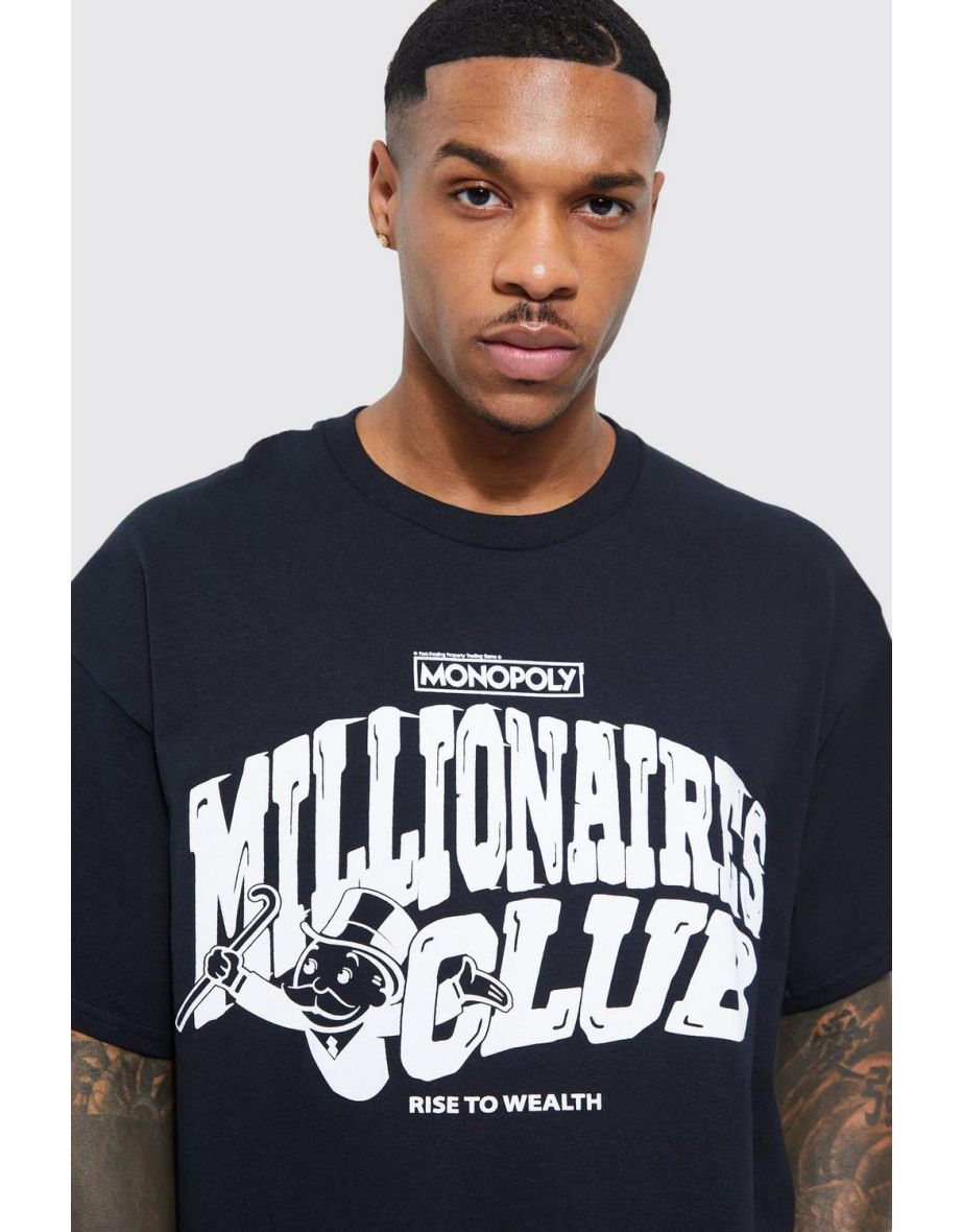 Oversized Millionaires Club License T-shirt - black - 2