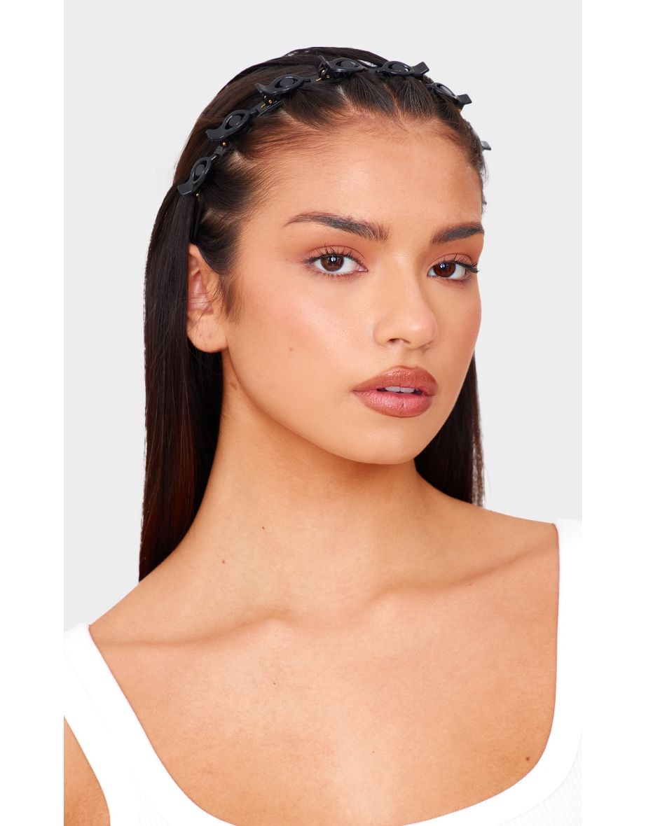 Black Twist Hair Clip Headband