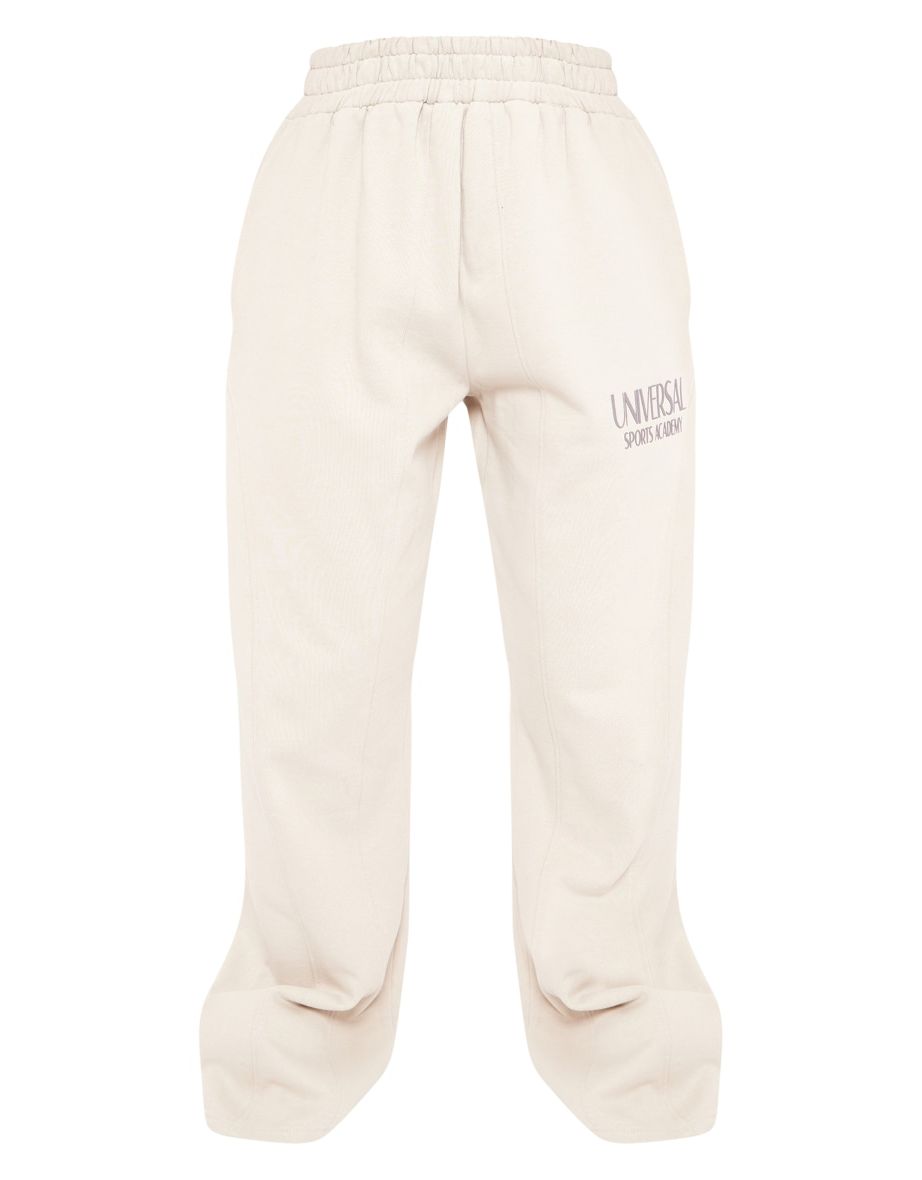Petite Grey Premium Tonal Print Panelled Straight Leg Joggers - 4