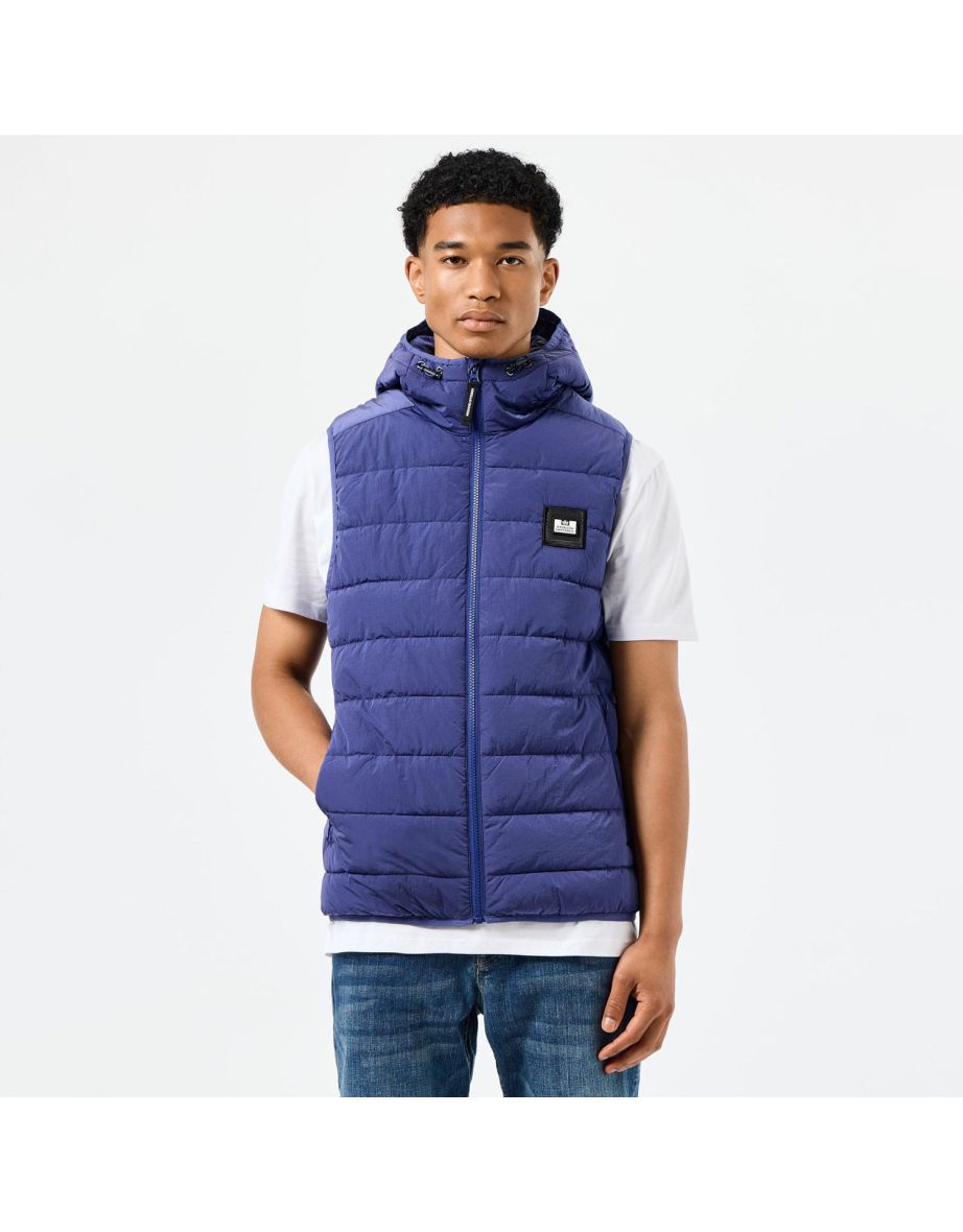 Men's Weekend Offender Toronto Padded Gilet in Blue
