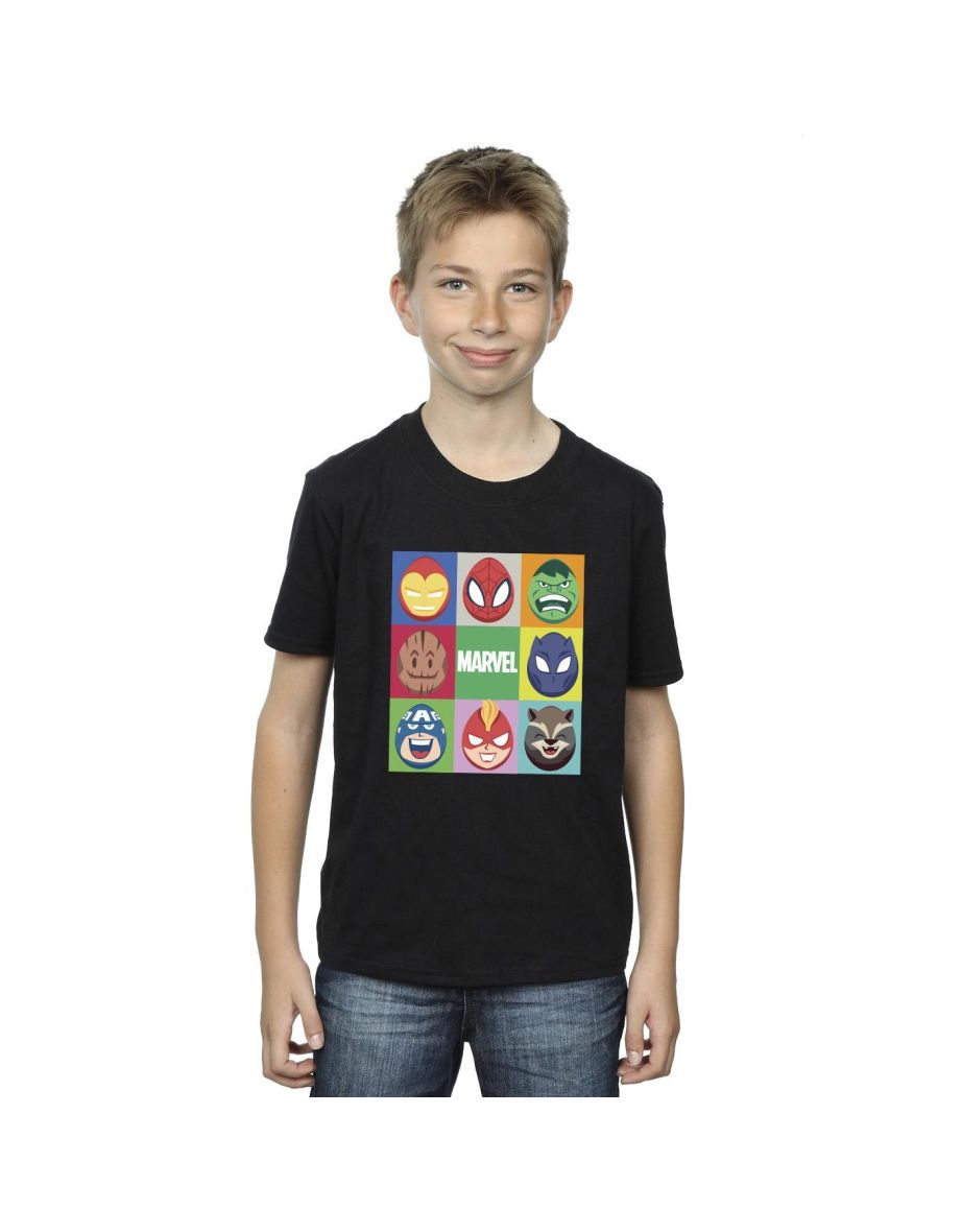 Marvel Boys Easter Eggs T-Shirt - Black