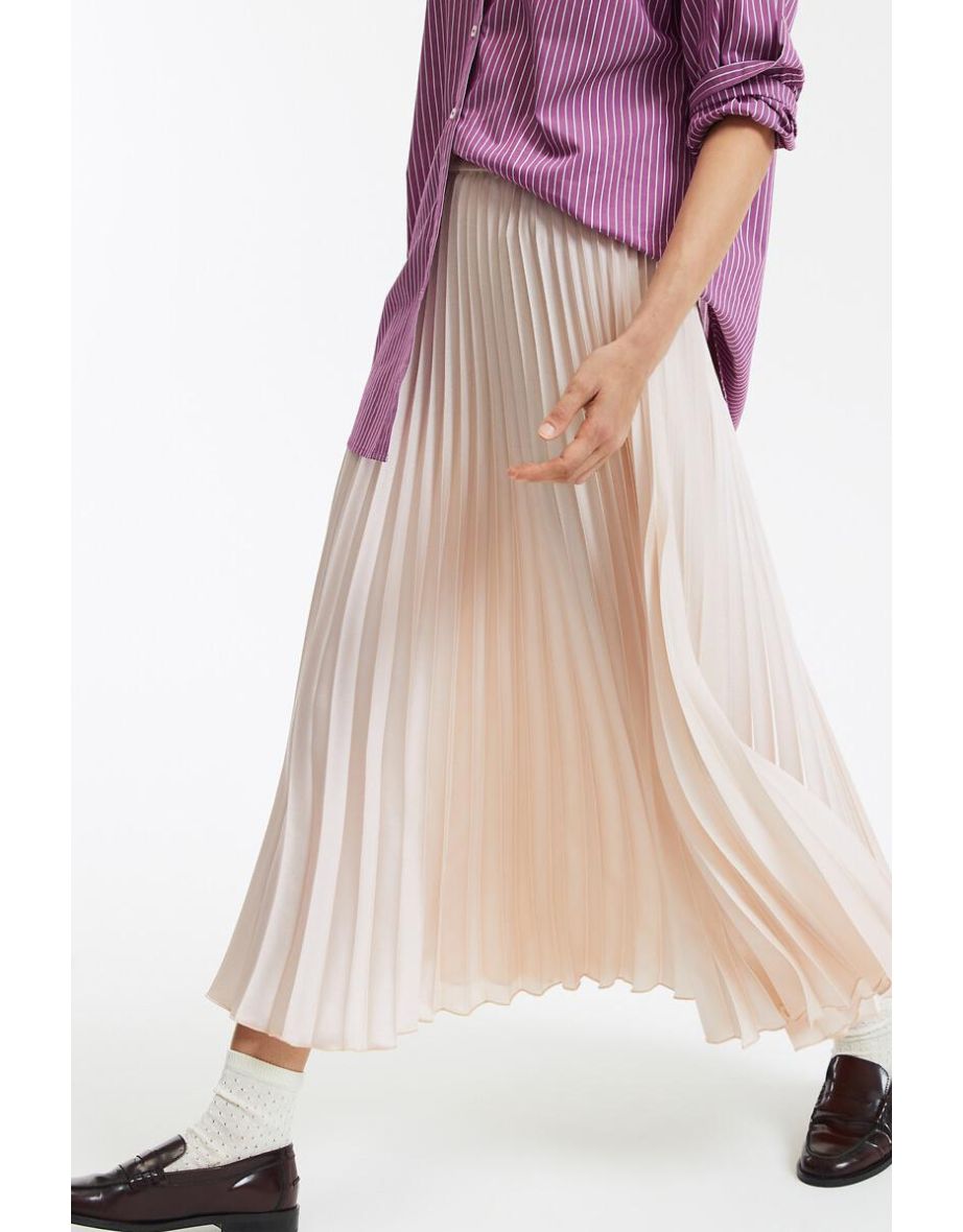 Pleated Maxi Skirt