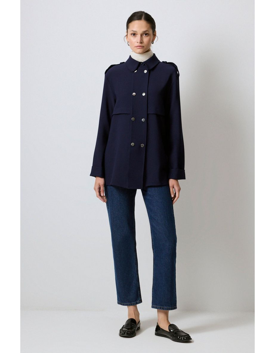 JACKET WITH EPAULETTES AND SNAPS