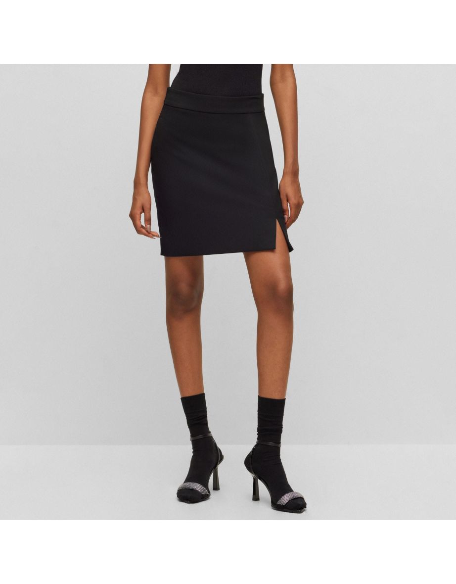 Women's Hugo Boss Rovani Mini Skirt in Black