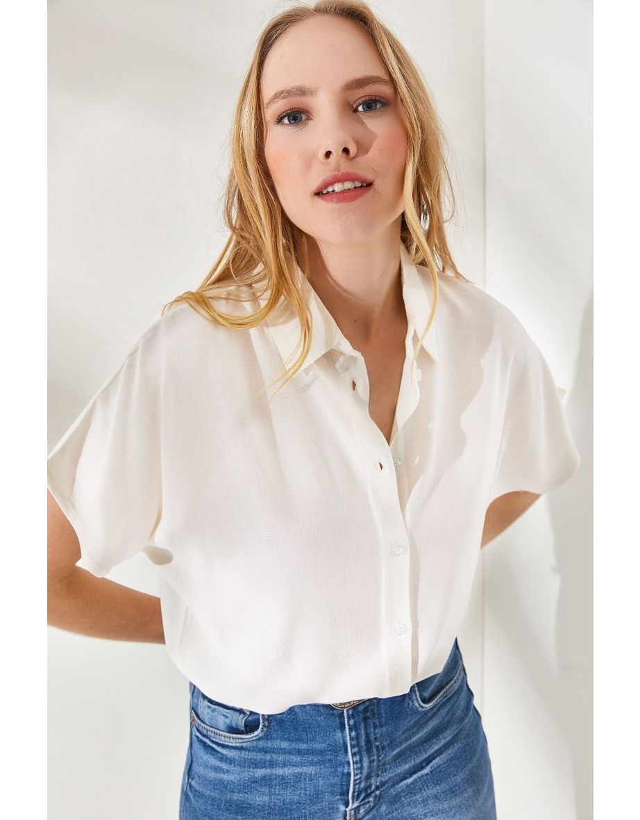 Shirt - White - Oversize