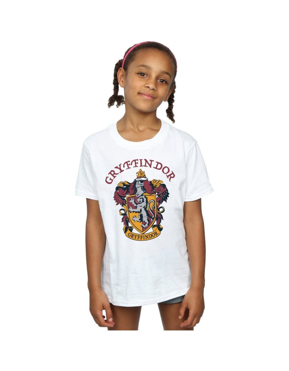 Harry Potter Girls Gryffindor Cotton T-Shirt - White
