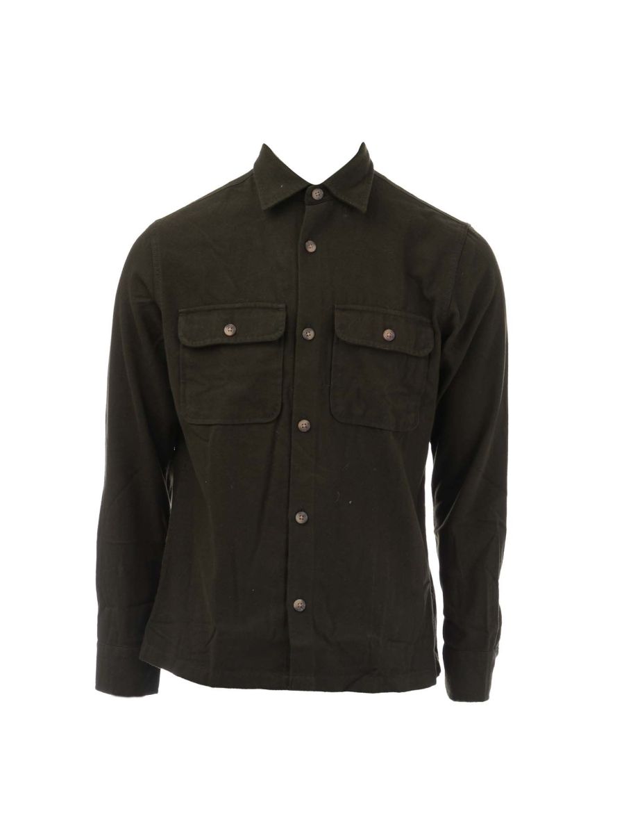 Men's Jack Jones Darren Flannel Overshirt in Green