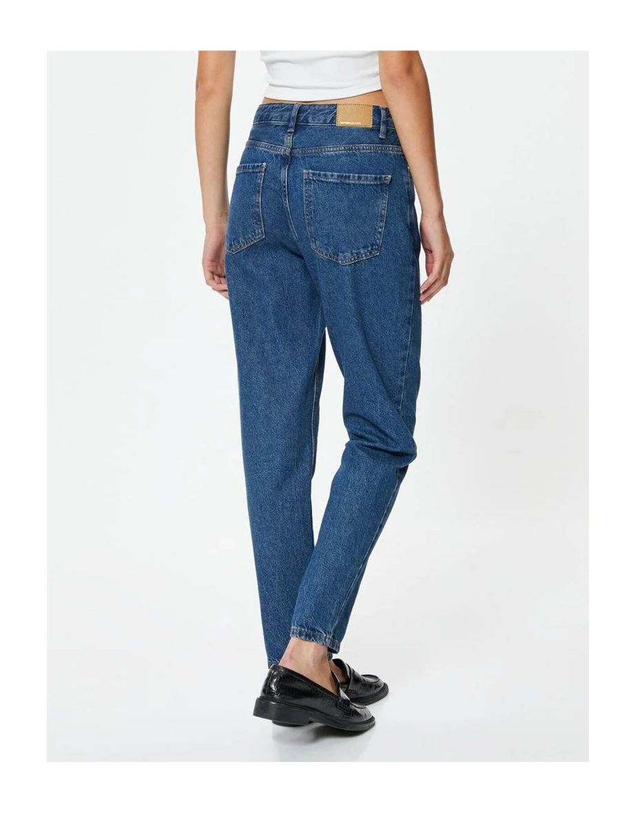 High Waist Jeans Crop Straight Leg - Mom Jean - 3