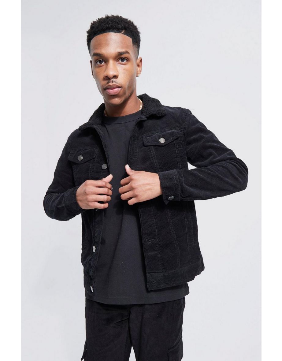 Boohooman corduroy jacket sale