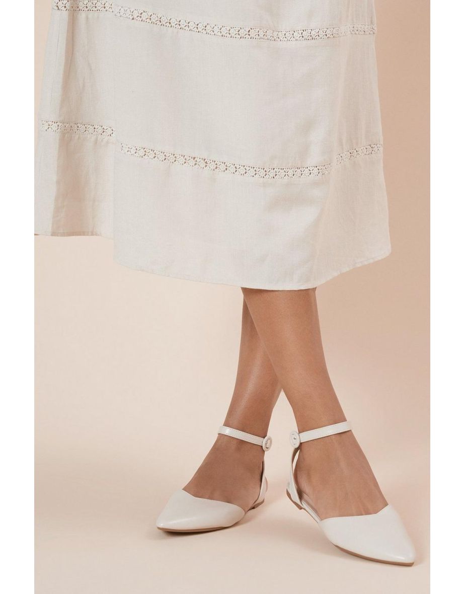 Poppy Open Back Ballet Flats