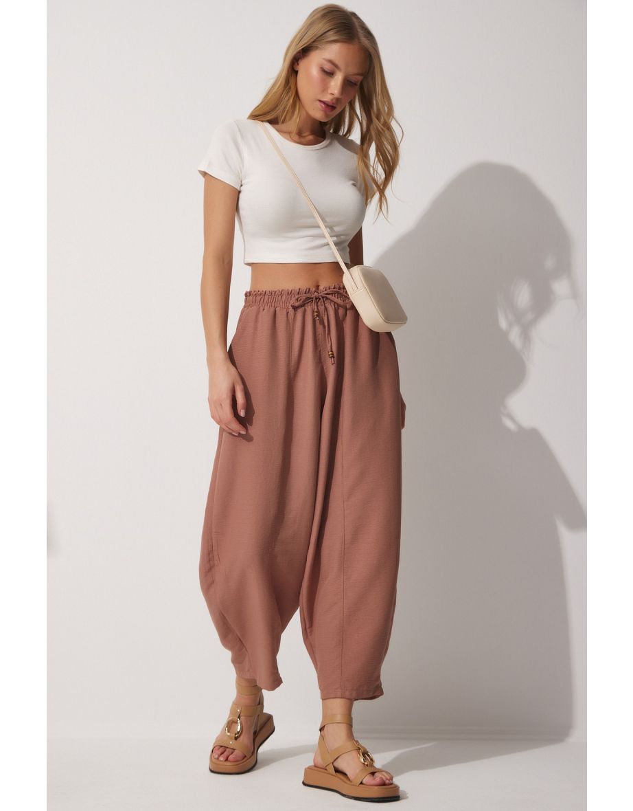 Trendyol Collection Pants - Brown - Carrot pants - Trendyol