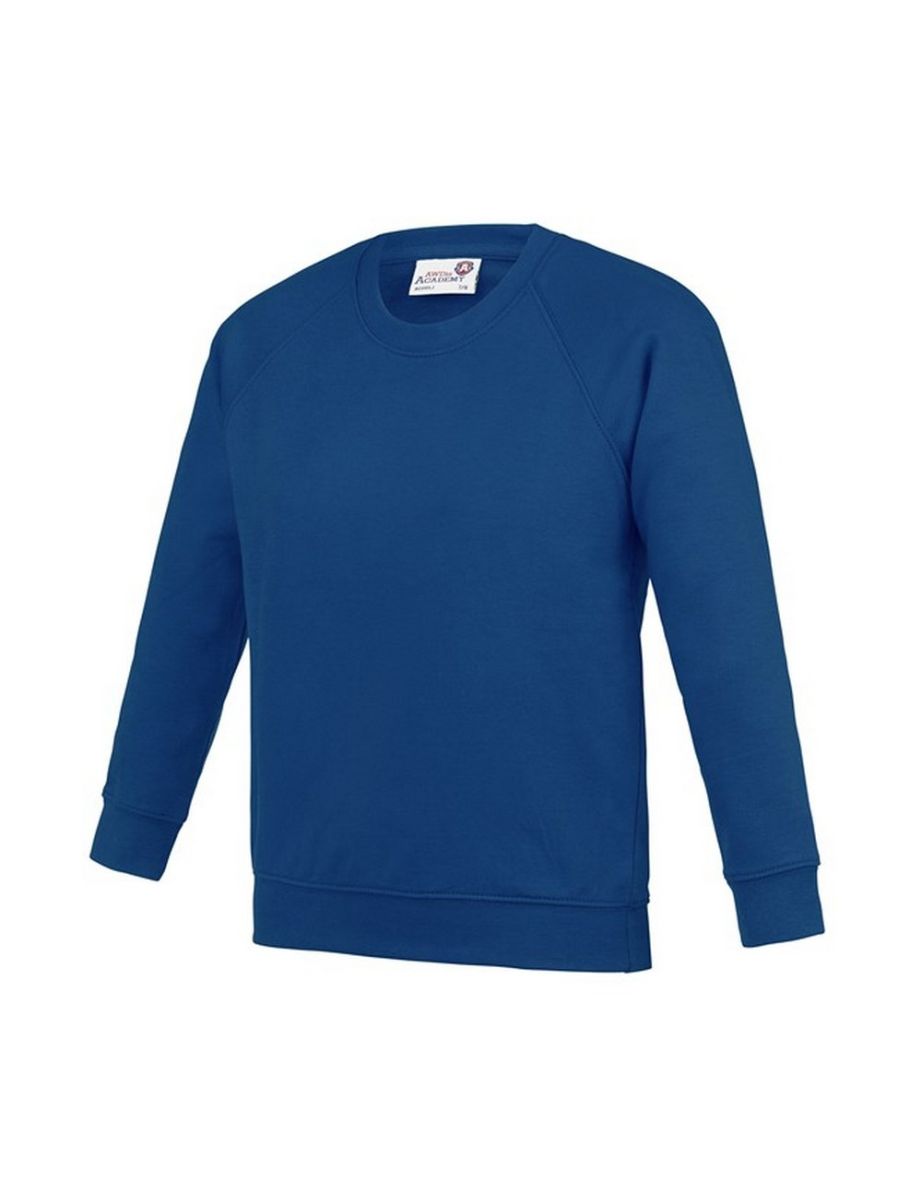 Awdis Childrens/Kids Academy Raglan Sweatshirt - Deep Royal Blue