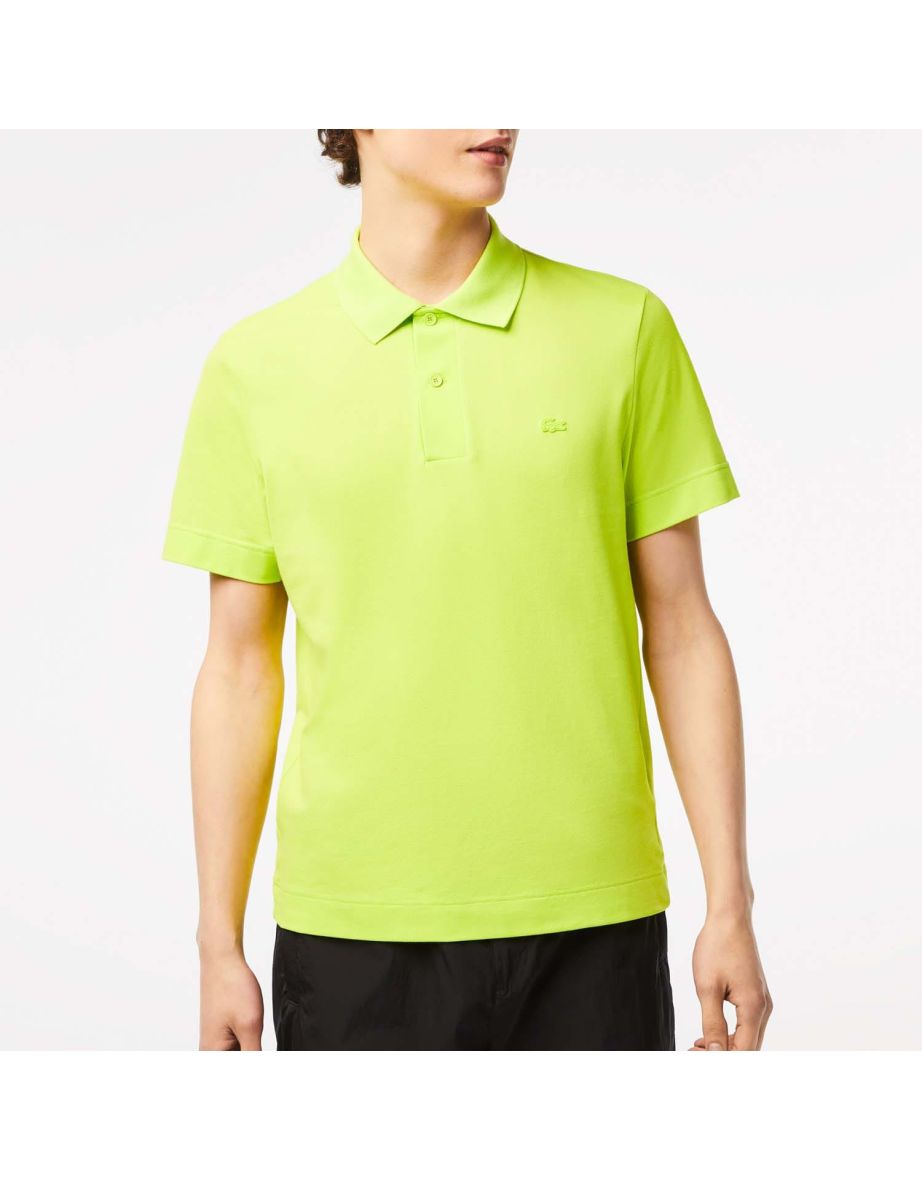Men's Lacoste Regular Fit Movement Piqué Polo Shirt in Yellow