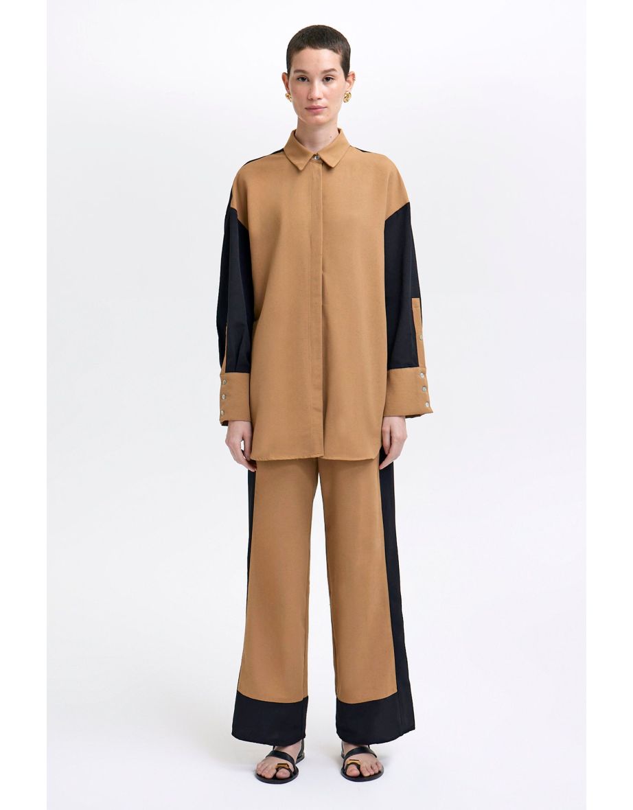 COLOR-BLOCK SHIRT PANT CO-ARD
