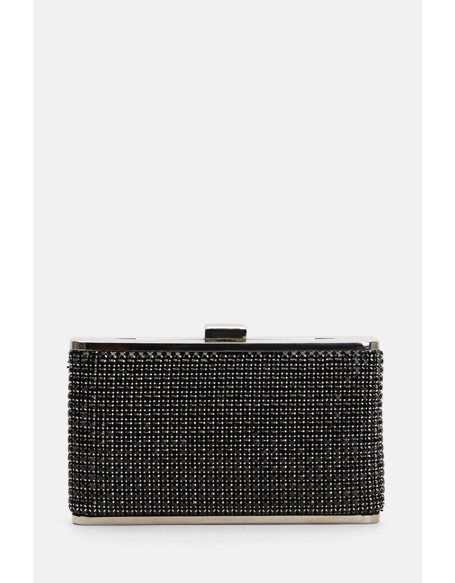 Embellished Box Clutch
