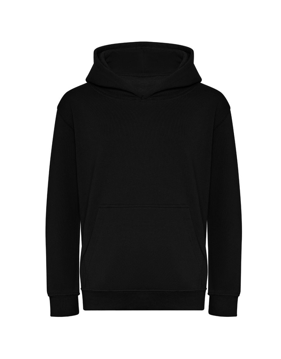 Awdis Childrens/Kids Organic Hoodie - Deep Black