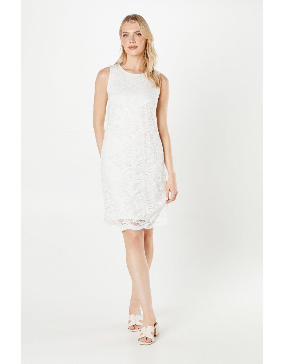 Shop Sleeveless Lace Dress Online in Bahrain VogaCloset