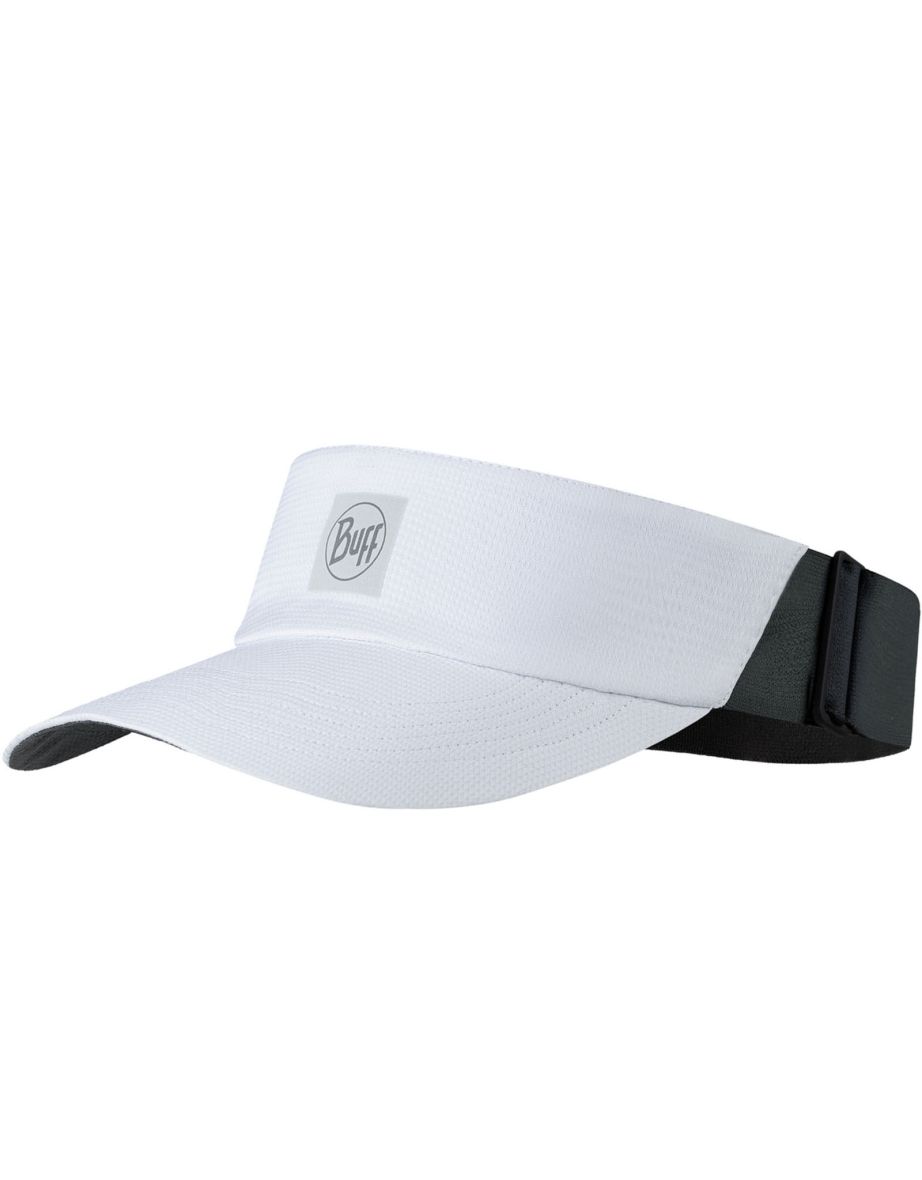 Buff Adults Solid Go Visor Elasticated Adjustable Running Cap Visor Hat