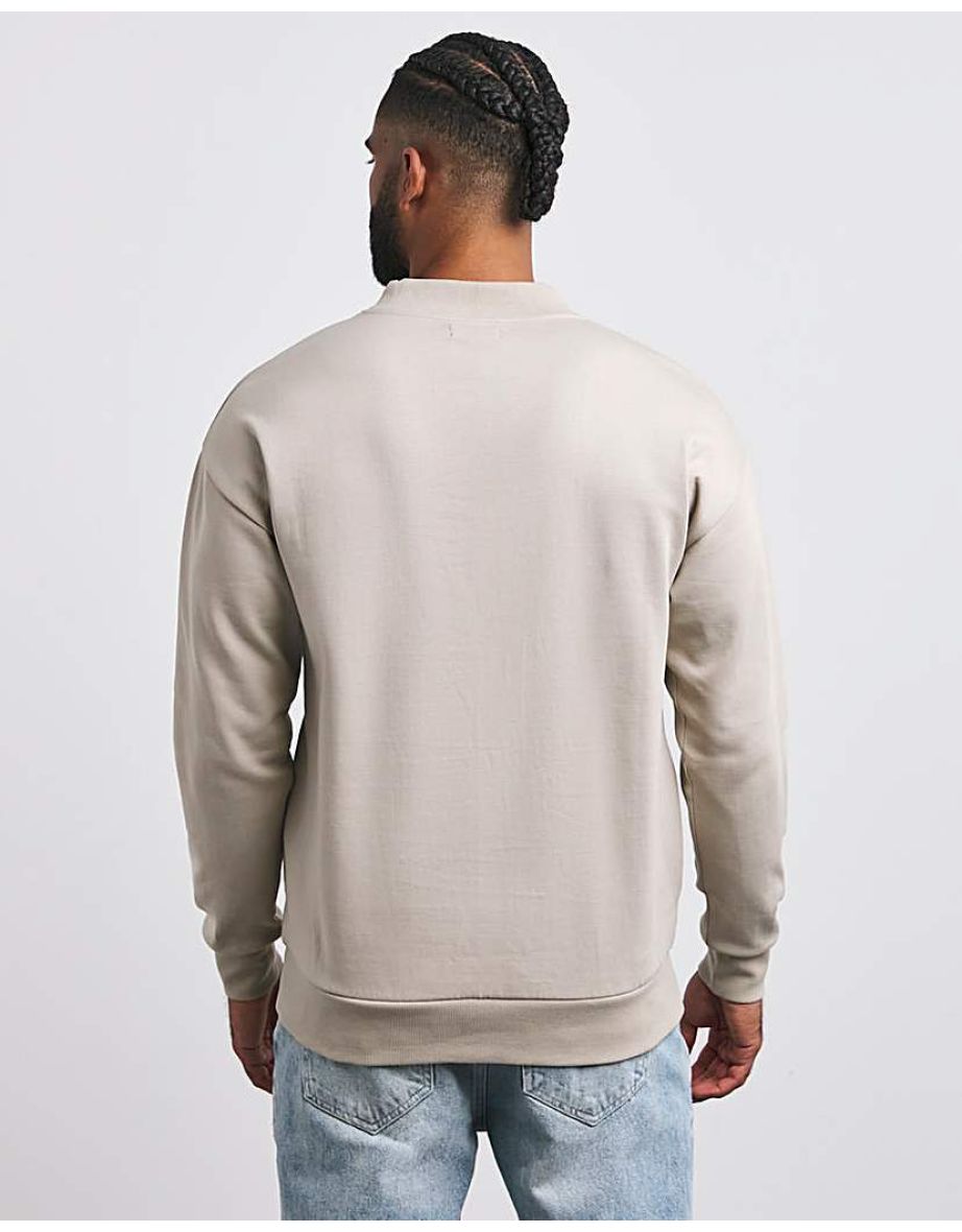 Interlock Relaxed Fit High Neck Sweatshirt - 3