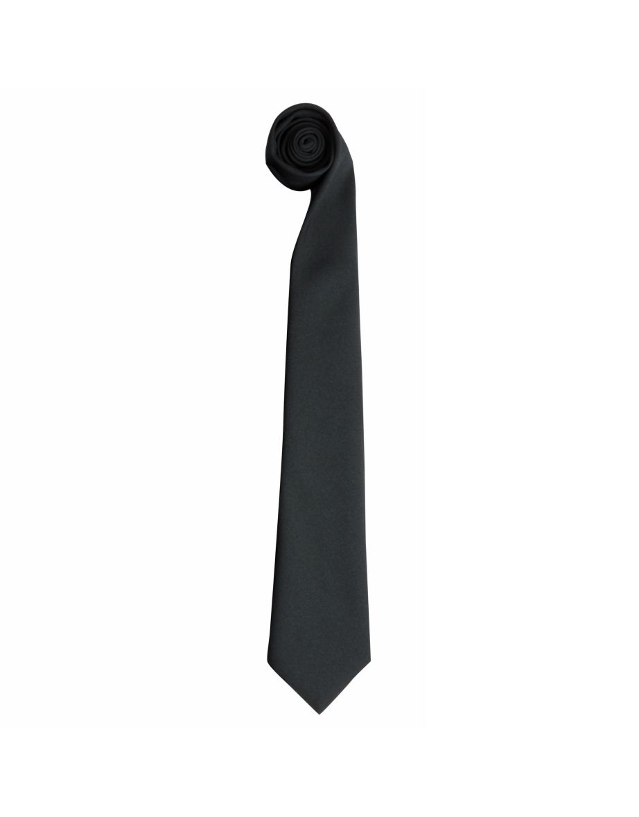 Premier Tie - Men Plain Work Tie - Bottle Green