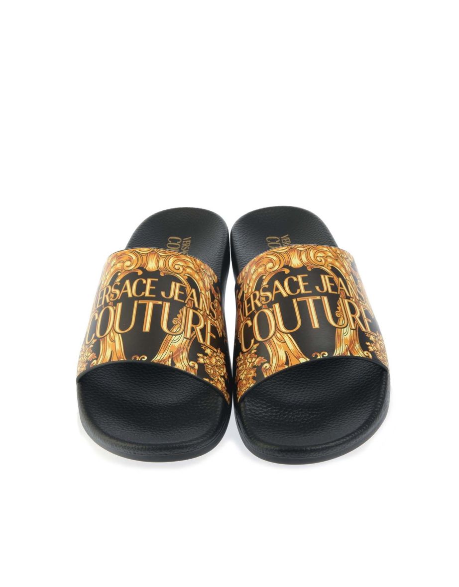 Versace deals sliders black