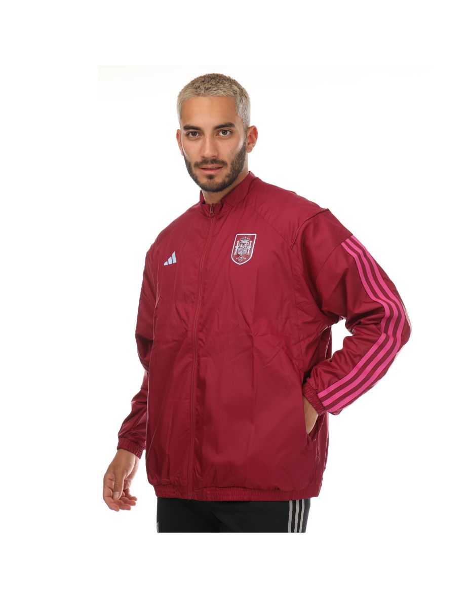 Shop adidas Spain 2023 24 Pre Match Jacket in Red Online in Qatar VogaCloset