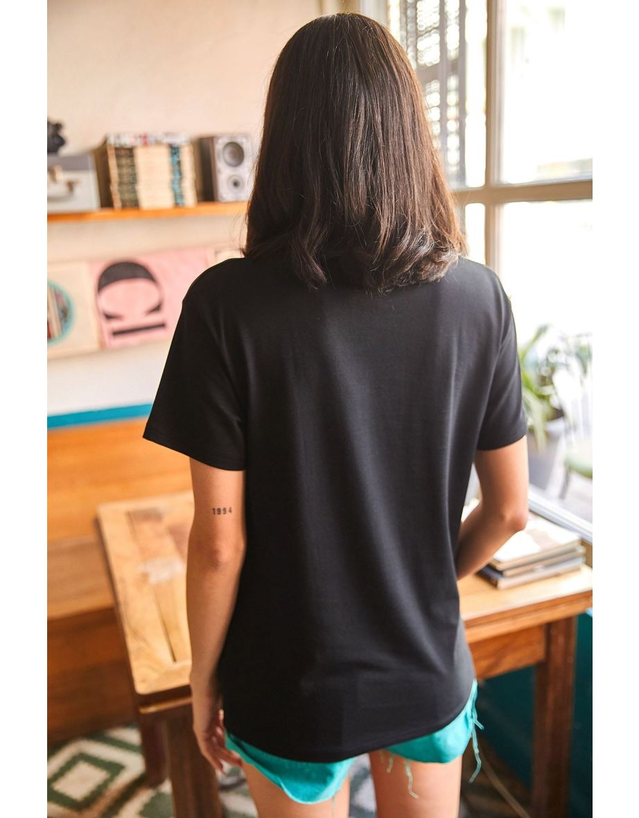 Women's Black Ocean T-Shirt - 4