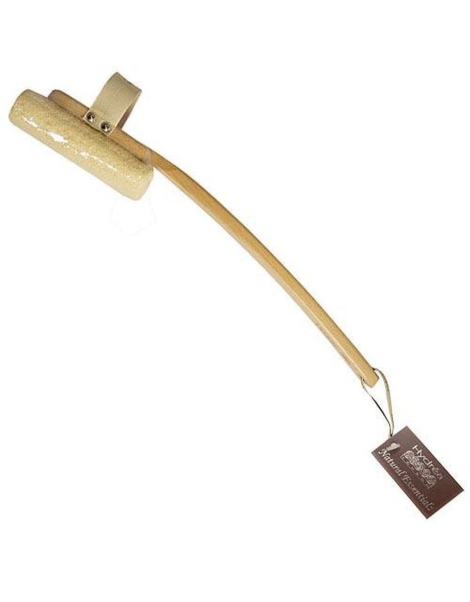 Hydréa London Organic Egyptian Loofah Brush with Detachable Handle