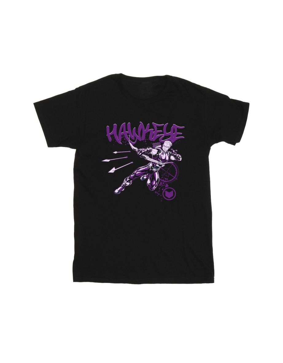 Marvel Boys Hawkeye Shoots T-Shirt - Black - 1