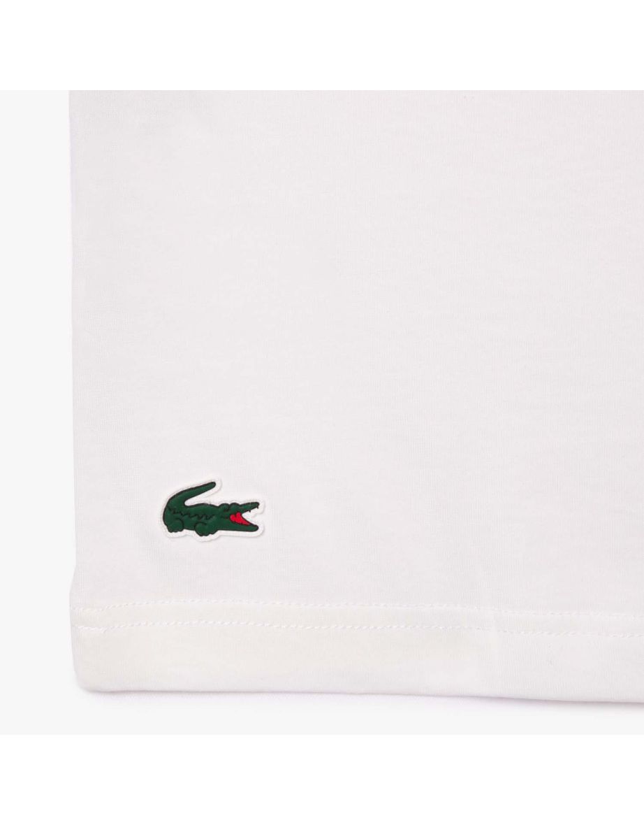 Men's Lacoste Sport Roland-Garros Edition Ultra Dry Tennis T-Shirt in White - 3