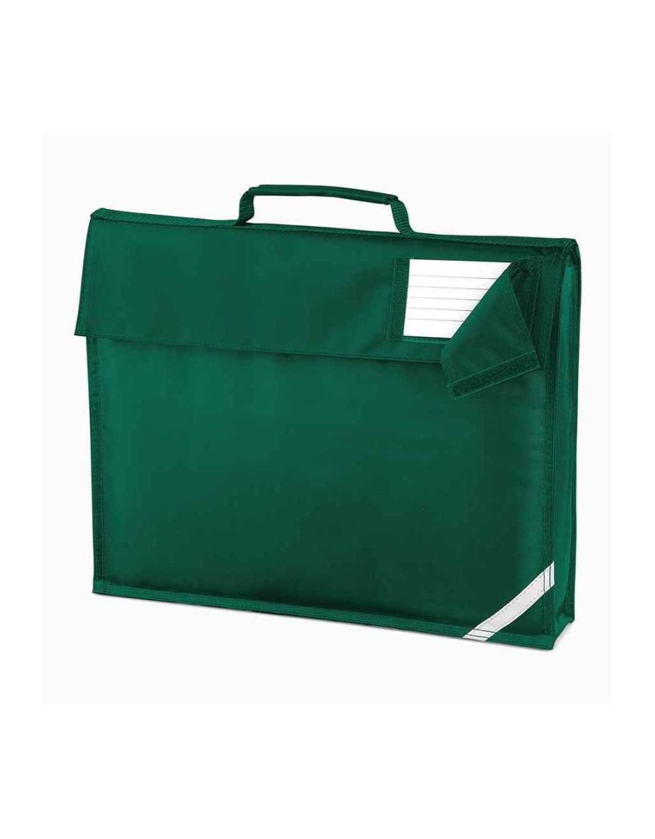 Quadra Childrens/Kids Reflective Book Bag - Bottle Green