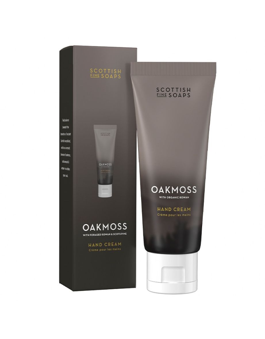Scottish Fine Soaps Oakmoss Hand Cream 75ml Tube in Carton