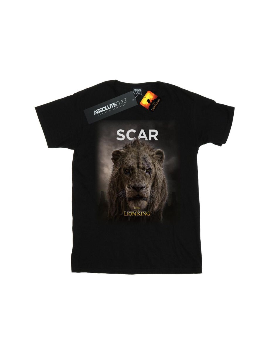 Disney Mens The Lion King Movie Scar Poster T-Shirt - Black - 1