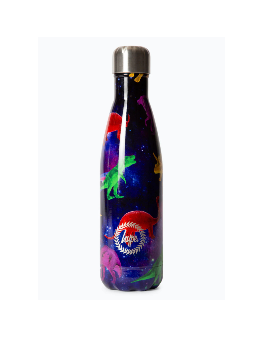 Hype Multi Space Dinosaurs Water Bottle - Multi