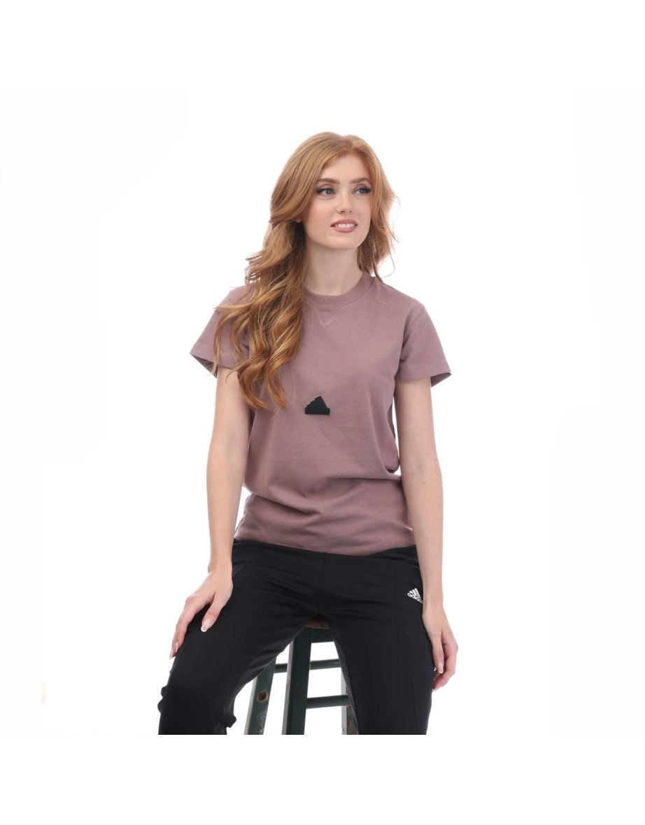 Women's adidas T-Shirt in Purple - 4