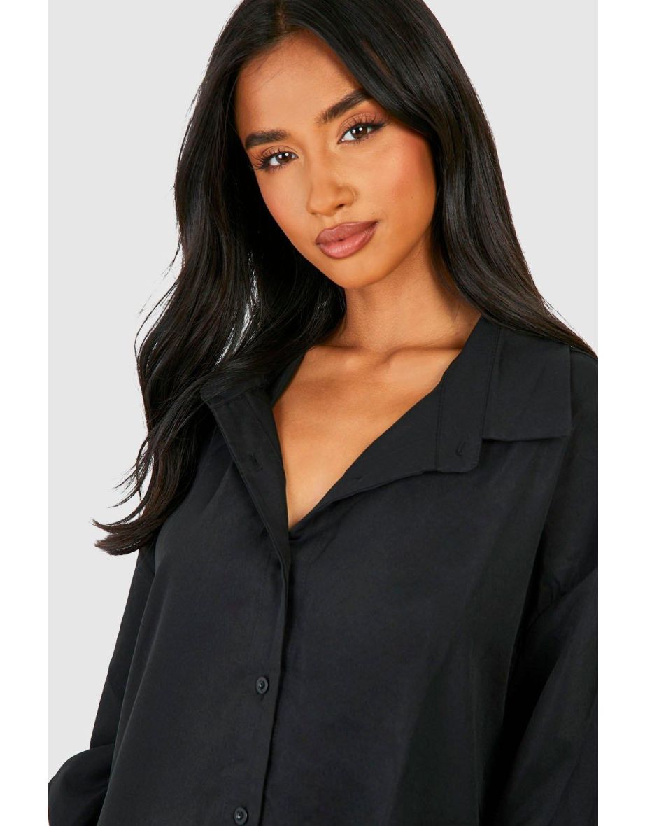 Petite Relaxed Midi Shirt Dress - 3