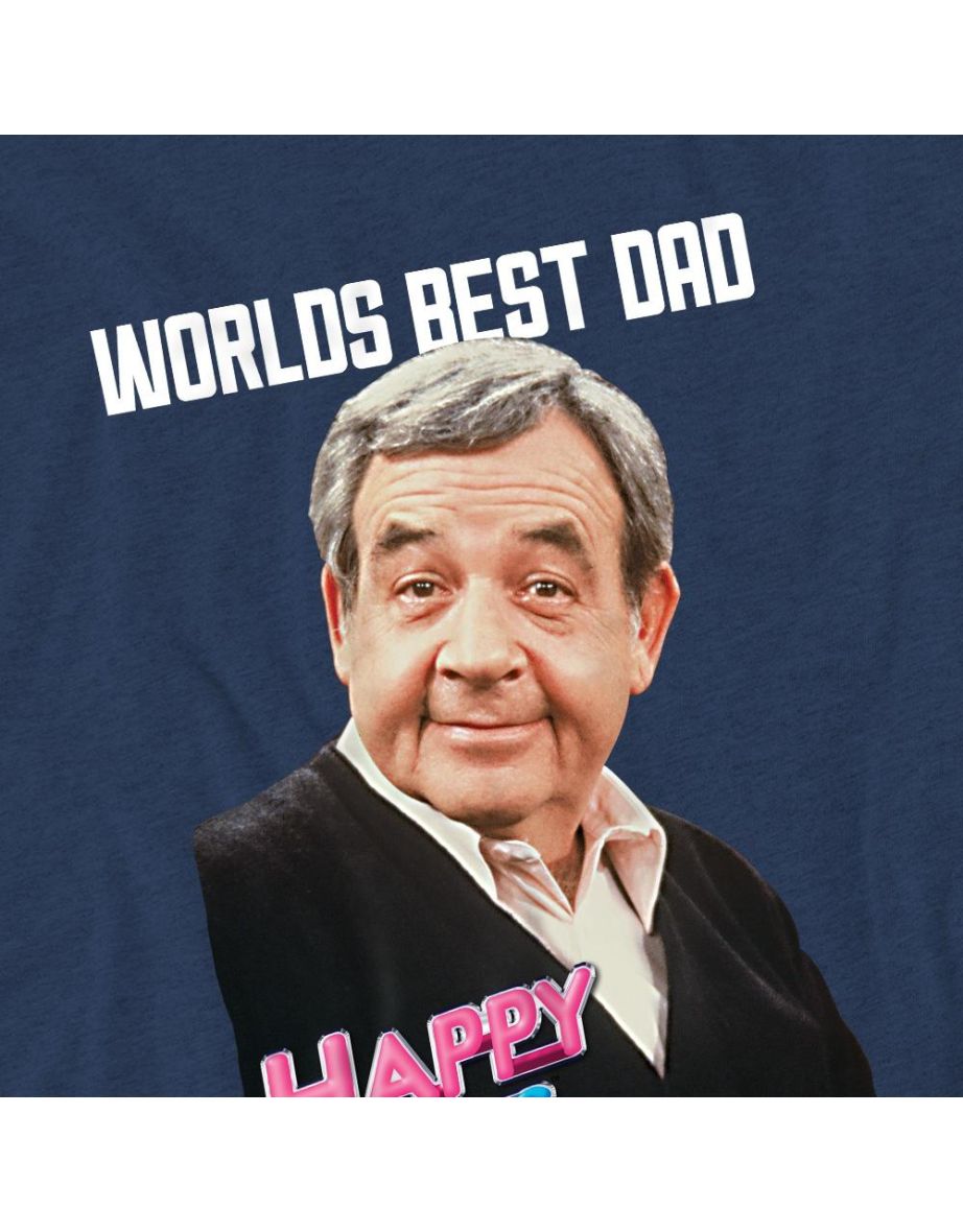 Happy Days Unisex Adult Best Dad T-Shirt - Navy - 3