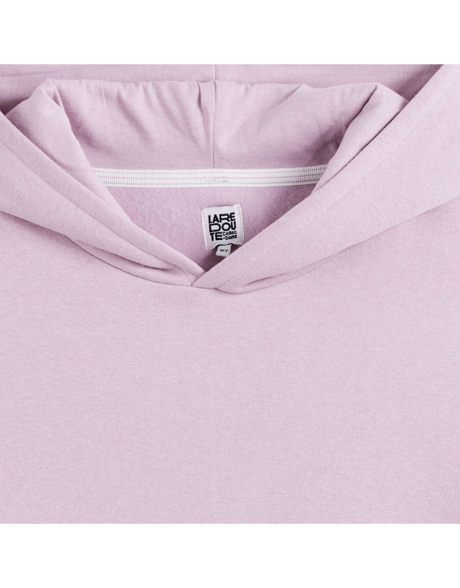 Colour Block Hoodie in Cotton Mix - 2