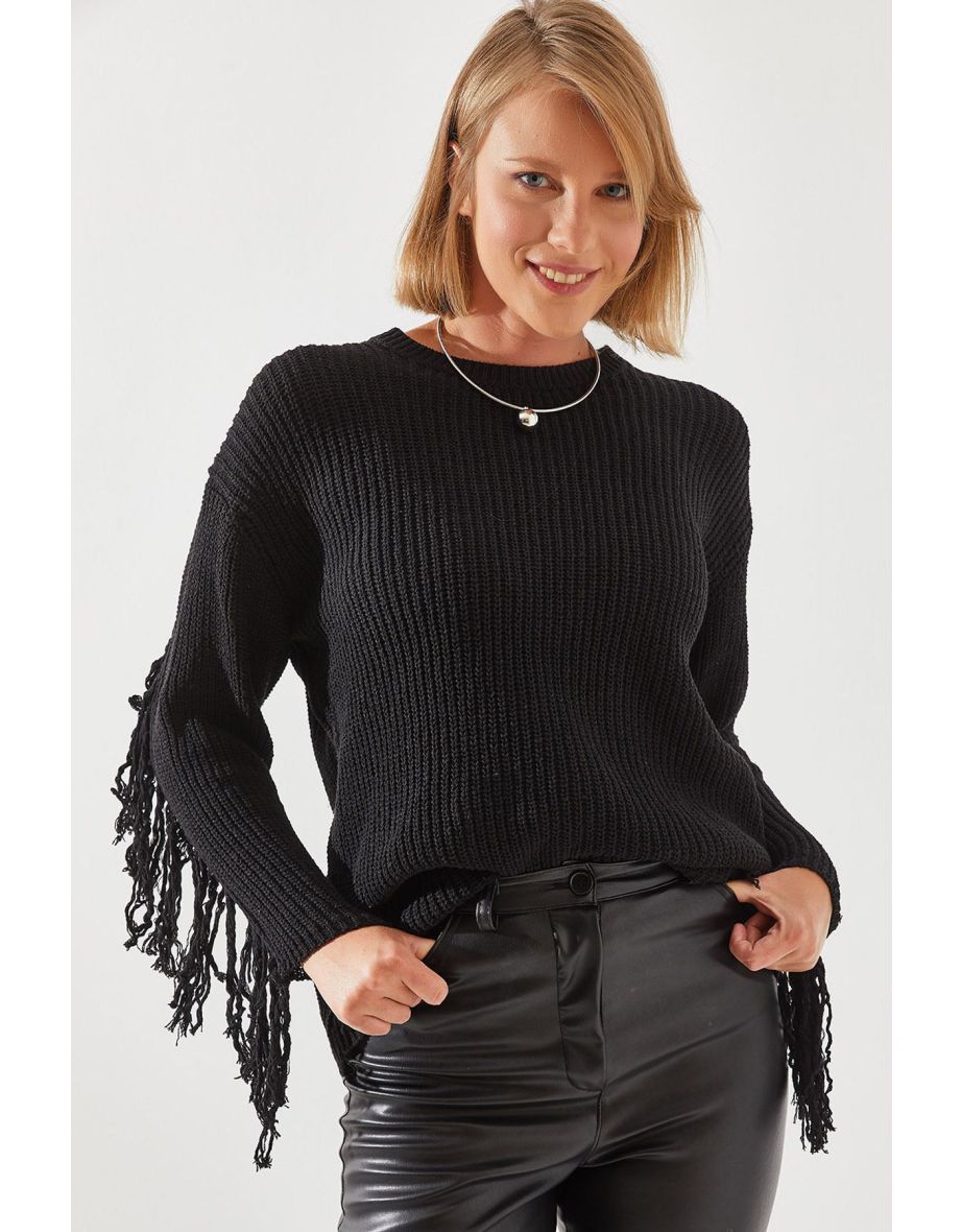 Women's Fringed Sweater