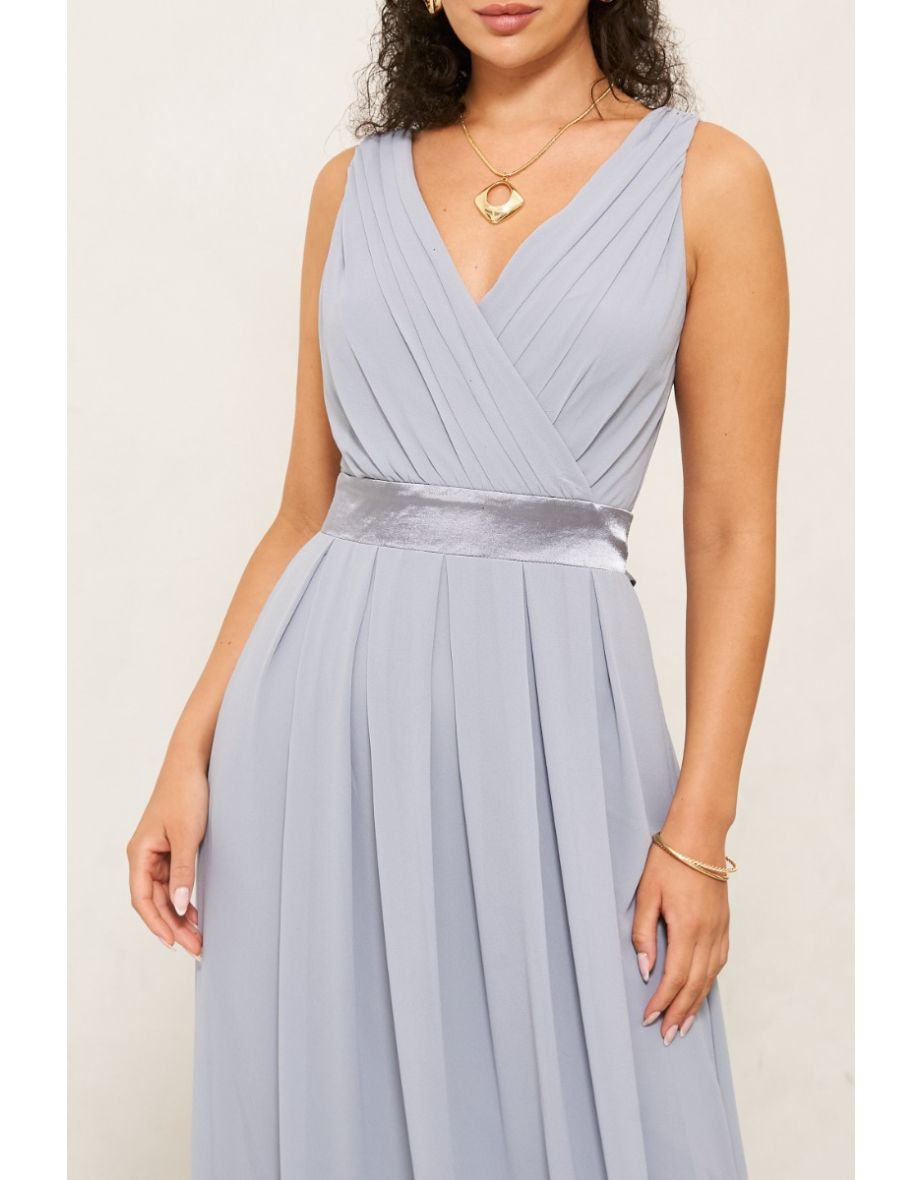 TFNC Kily Blue Grey Maxi Dress - 11